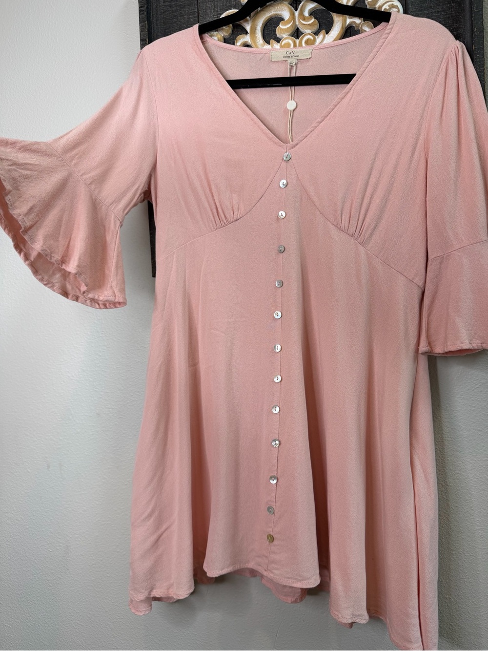 Chelsea & Violet Blush Pink Mini Dress